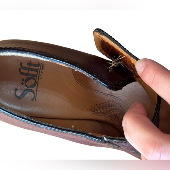 Sofft Women's Carma Mary Jane Pump Sz 8 Chocolate Brown Leather Block Heel Comfy - Picture 6 of 9